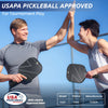 TOGRA Pickleball Paddles Set of 2, USAPA Approved Carbon Fiber Pickleball Set, Lightweight Graphite Pickleball Rackets with 4 Pickleball Balls, 1 Pickleball Bag, Pickle Ball Paddle Set - ParKoo