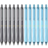 ParKoo Gel Pens Quick Dry Ink Pens Fine Point 0.5mm Retractable Rolling Ball 6 Black/6 Blue Ink Pen Click Silent Pens Set for Journaling Notetaking Drawing Sketching Smooth Writing Non Bleed - ParKoo