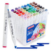 ParKoo Pens & Refills ParKoo 48 Colors Alcohol Dual Tips Markers with 1 Blender