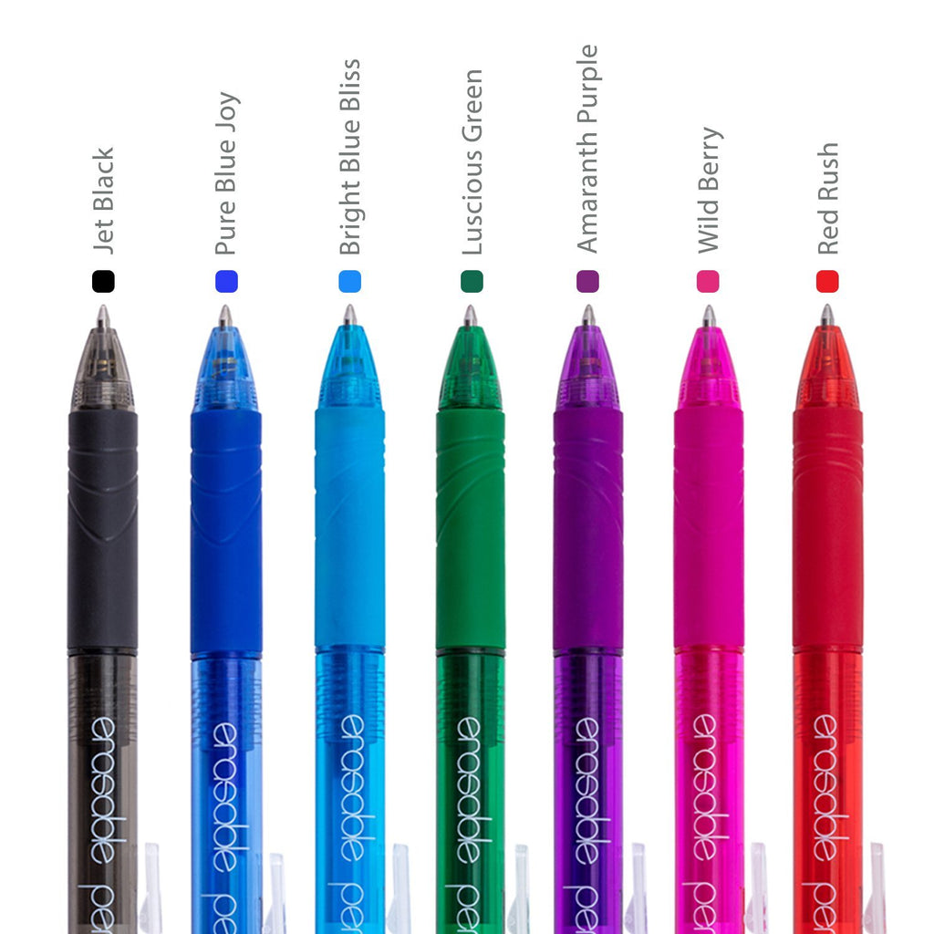 ParKoo Pens & Refills ParKoo 7 Colors Retractable Erasable Gel Pens 0.5 mm, No Need for White Out