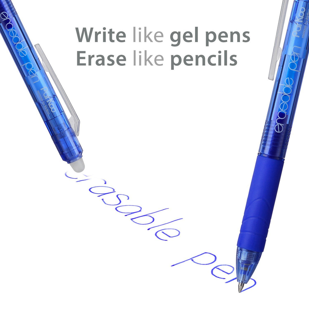 ParKoo Pens & Refills ParKoo 7 Colors Retractable Erasable Gel Pens 0.5 mm, No Need for White Out