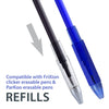 ParKoo Pens & Refills ParKoo Gel Ink Refills Compatible with FriXion and Friction Erasable Gel Pens, 0.5 mm, Black & Blue Ink, Pack of 20