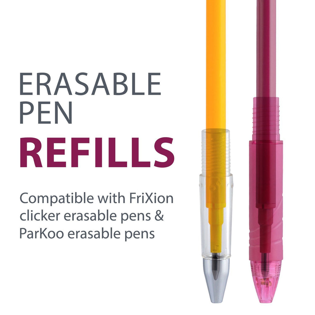ParKoo Pens & Refills ParKoo Gel Ink Refills Compatible with FriXion and Friction Erasable Gel Pens, Fine Point 0.7 mm, 14 Colors