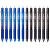 ParKoo Pens & Refills ParKoo Retractable Erasable 0.5mm Gel Pens, No Need for White Out, 6 Black/6 Blue Ink