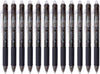 ParKoo Pens & Refills ParKoo Retractable Erasable 0.7 mm Gel Pens, No Need for White Out, Black Ink 12-pack