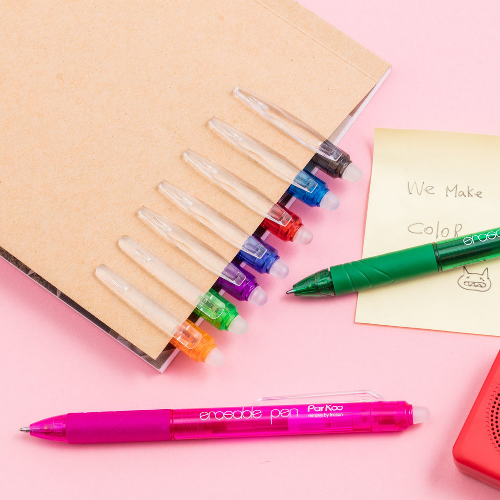  ParKoo Retractable Erasable Gel Pens Clicker 14 Colors