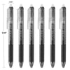 ParKoo Pens & Refills ParKoo Retractable Erasable Gel Pens Clicker, Fine Point, Black Ink, 6-Pack （Out of stock, available on the 20th）