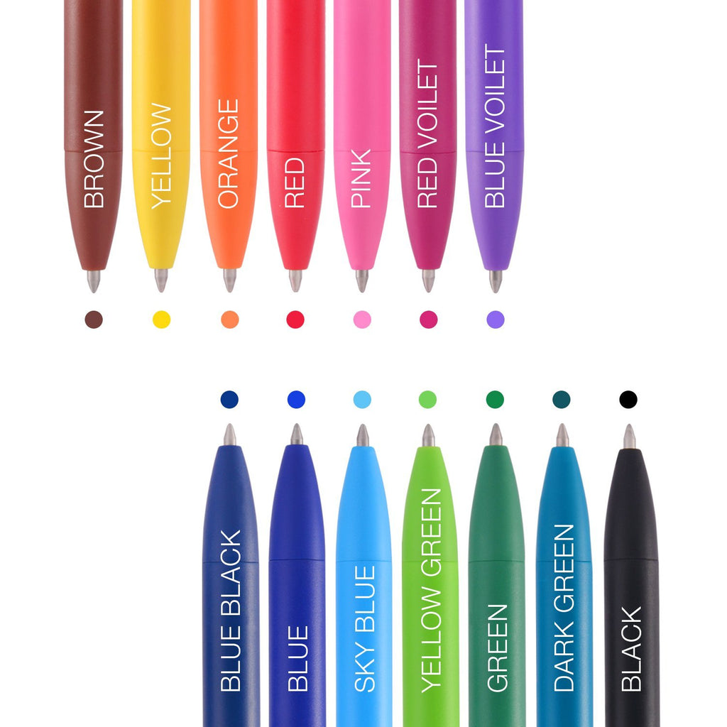 ParKoo Pens & Refills ParKoo Retractable Gel Pens 0.7mm Quick Dry Ink, 14 Assorted Colors