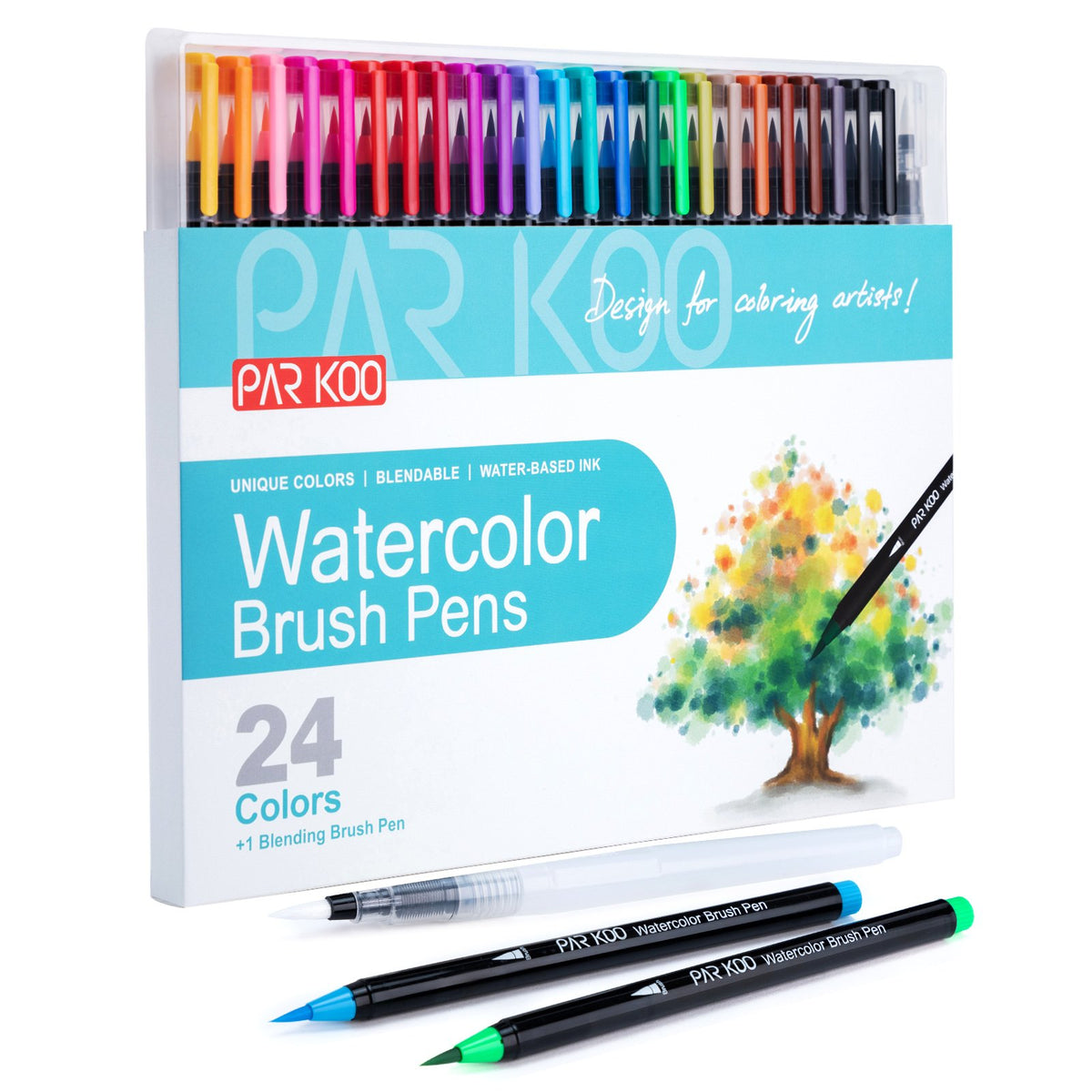 Arteza Real Brush Pens - Watercolor (Set of 24)